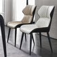 Contemporary Arm Dining Chairs Leather Curved Parsons Chair for Brasserie