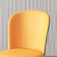 Leather Dining Side Chair Scandinavian Style Armless Solid Back Chairs