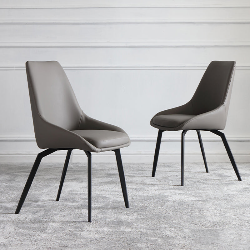 Contemporary Dining Chair Dining Arm Side Chairs for Kitchen with Metal Legs Clearhalo 'Dining Chairs' 'Dining Tables & Seating' 'dining_chair' 'furn' 'furn_dining_chair' 'Furniture' 'Kitchen & Dining Furniture' 6036048