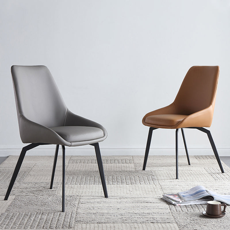 Contemporary Dining Chair Dining Arm Side Chairs for Kitchen with Metal Legs Clearhalo 'Dining Chairs' 'Dining Tables & Seating' 'dining_chair' 'furn' 'furn_dining_chair' 'Furniture' 'Kitchen & Dining Furniture' 6036051