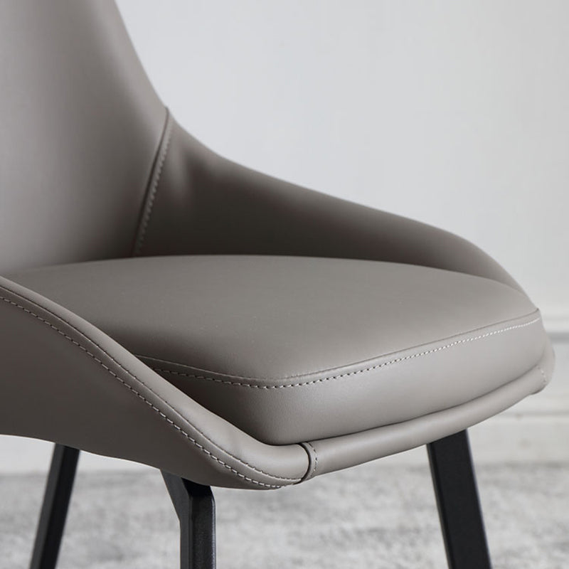 Contemporary Dining Chair Dining Arm Side Chairs for Kitchen with Metal Legs Clearhalo 'Dining Chairs' 'Dining Tables & Seating' 'dining_chair' 'furn' 'furn_dining_chair' 'Furniture' 'Kitchen & Dining Furniture' 6036056