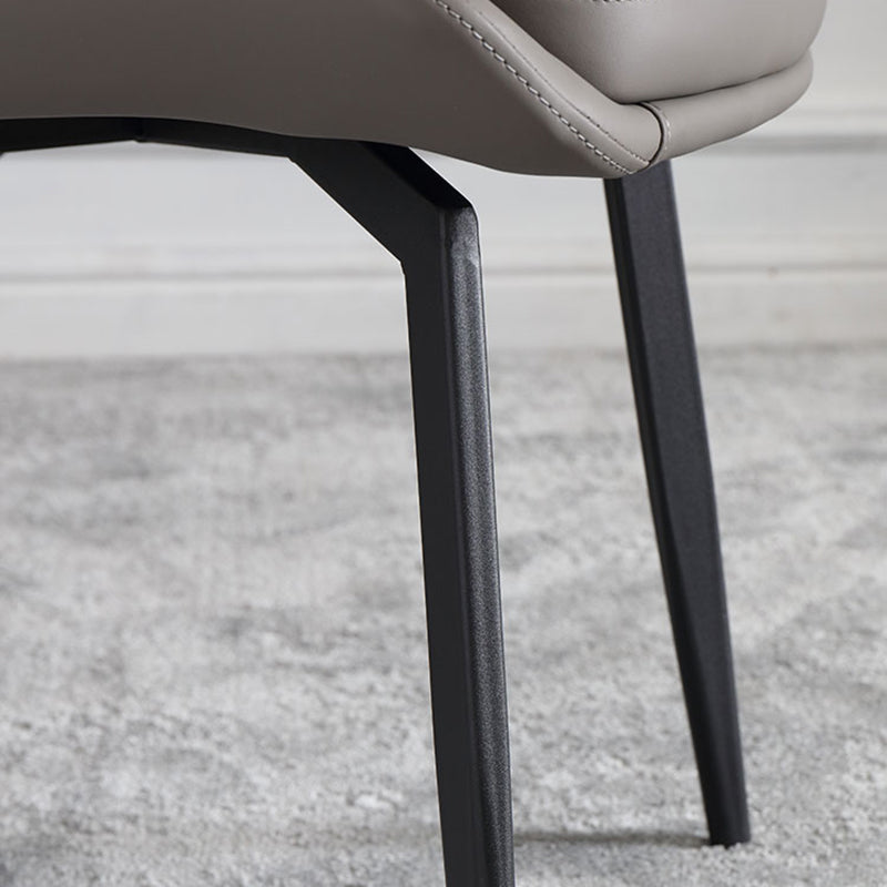 Contemporary Dining Chair Dining Arm Side Chairs for Kitchen with Metal Legs Clearhalo 'Dining Chairs' 'Dining Tables & Seating' 'dining_chair' 'furn' 'furn_dining_chair' 'Furniture' 'Kitchen & Dining Furniture' 6036057