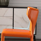 Modern Metal Dining Room Chair Armless Leather Side Chair for Home Use