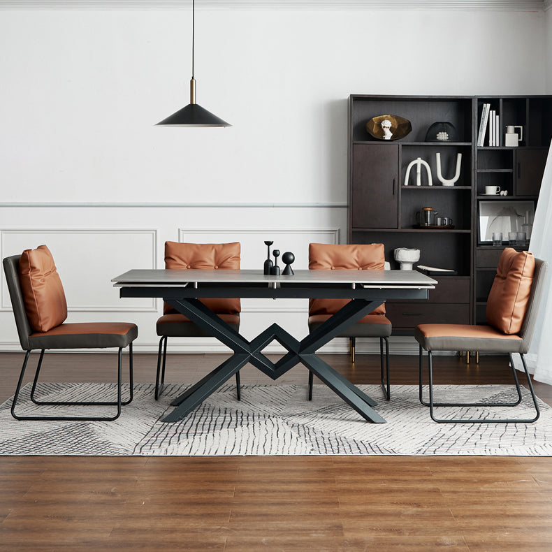 Modern Home Solid Back Chair Leather Matte Finish Dining Chair Clearhalo 'Dining Chairs' 'Dining Tables & Seating' 'dining_chair' 'furn' 'furn_dining_chair' 'Furniture' 'Kitchen & Dining Furniture' 6036089