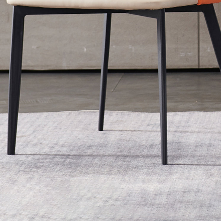 Hôtel contemporain Solid Back Arm Brand en cuir Matte finale de salle à manger