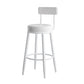 Industrial Stone Pub Dining Set 1/5 Pieces Counter Table with Upholstered Stools White 30"H Stool (Single) Clearhalo 'Bar Furniture' 'furn' 'furn_home_bar_bar_sets' 'Furniture' 'Home Bars & Bar Sets' 'home_bar_bar_sets' 'Kitchen & Dining Furniture' 6036132