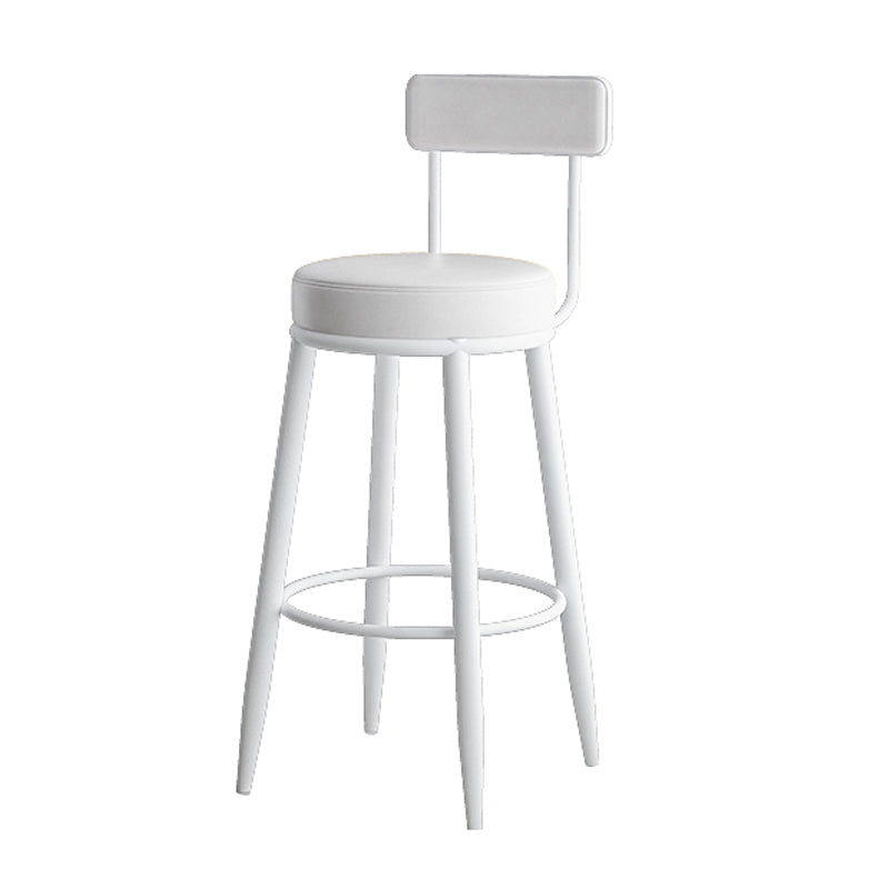 Industrial Stone Pub Dining Set 1/5 Pieces Counter Table with Upholstered Stools White 30"H Stool (Single) Clearhalo 'Bar Furniture' 'furn' 'furn_home_bar_bar_sets' 'Furniture' 'Home Bars & Bar Sets' 'home_bar_bar_sets' 'Kitchen & Dining Furniture' 6036132