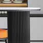Industrial Stone Pub Dining Set 1/5 Pieces Counter Table with Upholstered Stools Clearhalo 'Bar Furniture' 'furn' 'furn_home_bar_bar_sets' 'Furniture' 'Home Bars & Bar Sets' 'home_bar_bar_sets' 'Kitchen & Dining Furniture' 6036138