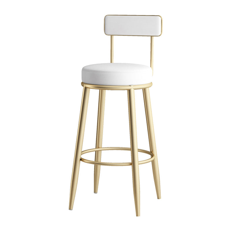Industrial Stone Pub Dining Set 1/5 Pieces Counter Table with Upholstered Stools Gold 30"H Stool (Single) Clearhalo 'Bar Furniture' 'furn' 'furn_home_bar_bar_sets' 'Furniture' 'Home Bars & Bar Sets' 'home_bar_bar_sets' 'Kitchen & Dining Furniture' 6036139