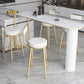 Industrial Stone Pub Dining Set 1/5 Pieces Counter Table with Upholstered Stools Clearhalo 'Bar Furniture' 'furn' 'furn_home_bar_bar_sets' 'Furniture' 'Home Bars & Bar Sets' 'home_bar_bar_sets' 'Kitchen & Dining Furniture' 6036140