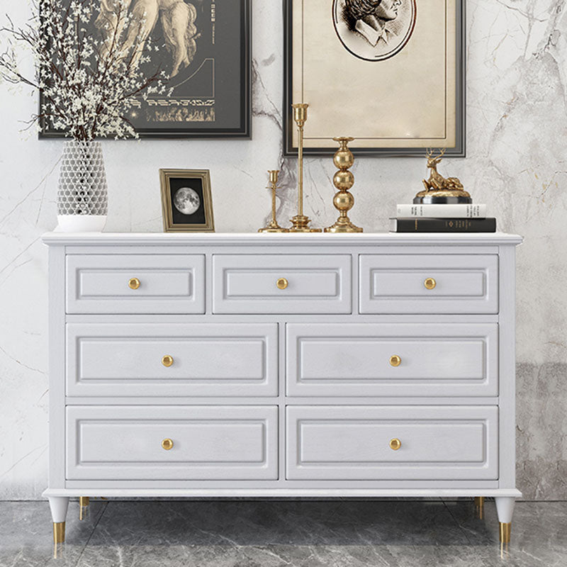 Glam horizontale opbergkast slaapkamer 16.2 "brede houten borst met laden