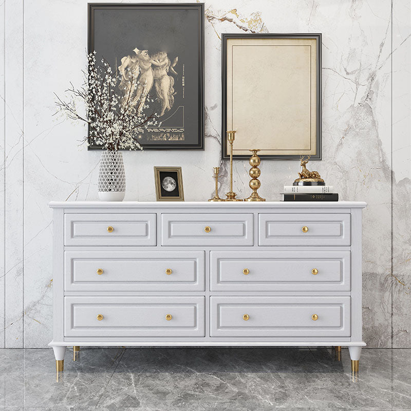 Glam horizontale opbergkast slaapkamer 16.2 "brede houten borst met laden