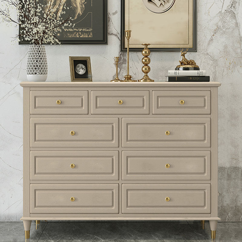 Glam horizontale opbergkast slaapkamer 16.2 "brede houten borst met laden