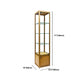Modern Curio Cabinets Glass Display Cabinet with Locking Doors