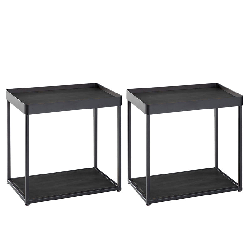 Moderno tavolo da notte in legno massiccio comodino da letto per soggiorno per soggiorno, 20,5 "w x 20" h