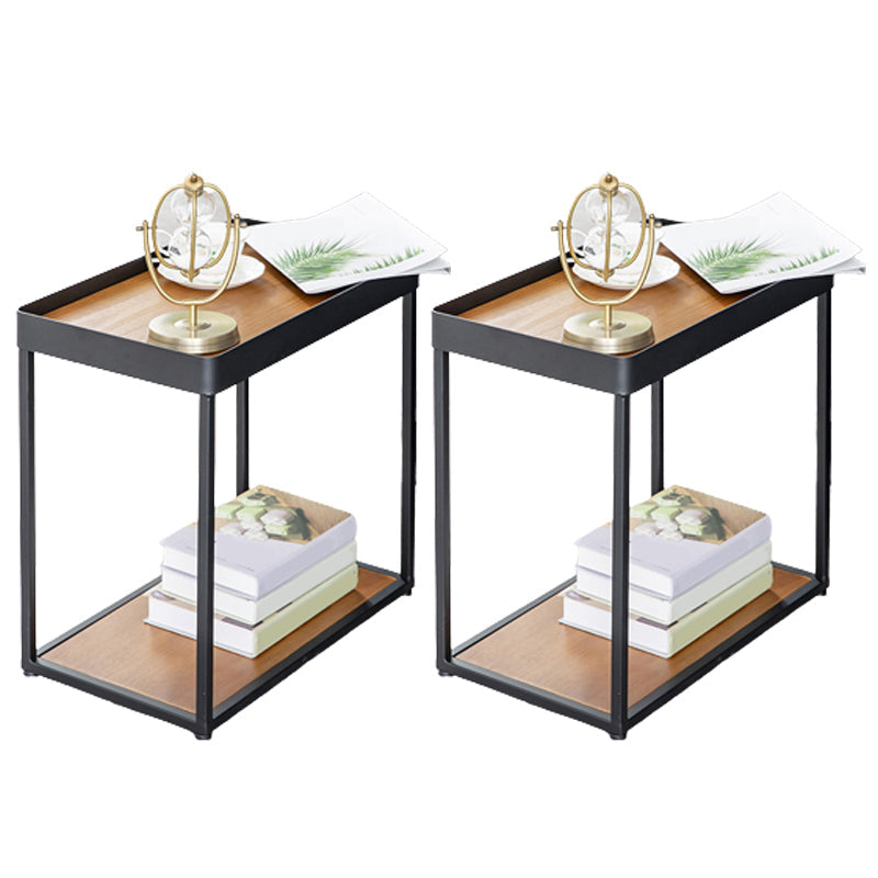 Moderno tavolo da notte in legno massiccio comodino da letto per soggiorno per soggiorno, 20,5 "w x 20" h