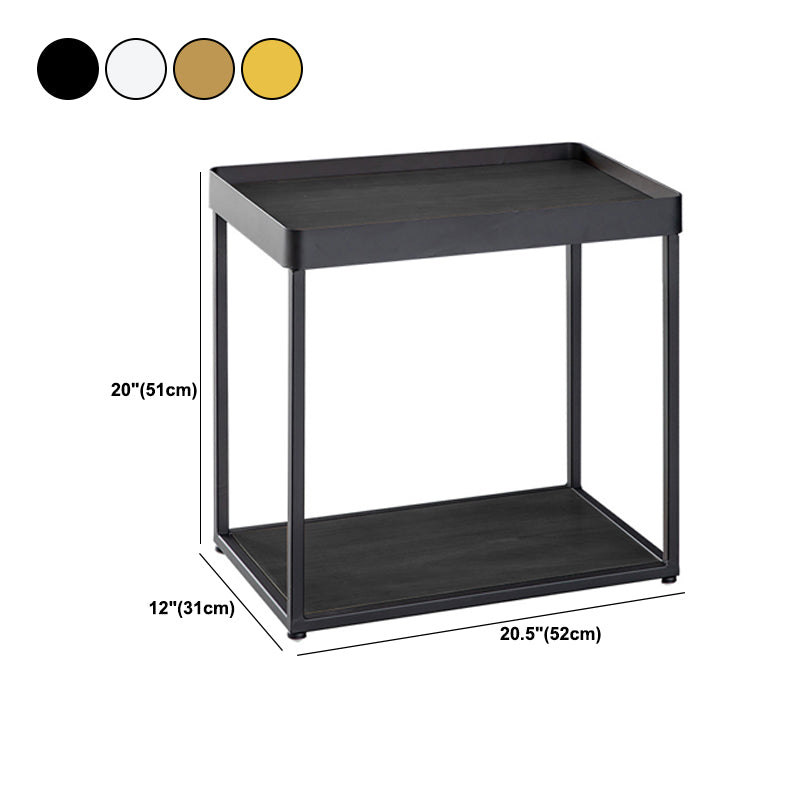 Moderno tavolo da notte in legno massiccio comodino da letto per soggiorno per soggiorno, 20,5 "w x 20" h