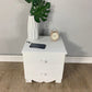 Solid Wood Accent Table Nightstand Modern Bed Nightstand with 2 Drawers