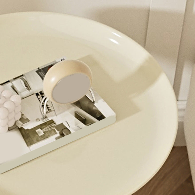 Moderna noche redonda de mesa de plástico acento de mesa para dormitorio