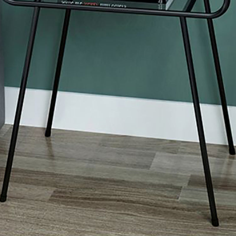 Comodino da tavolo di accento di vetro contemporaneo 23,6 "comodino da letto alto