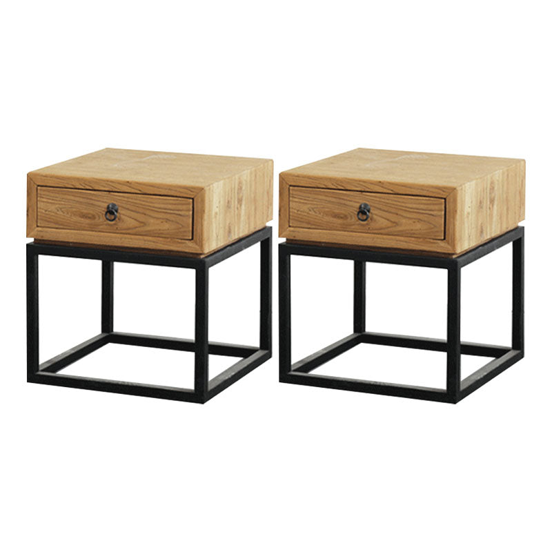 Mesa nocturna de almacenamiento de cajones nocturnos de cama de cama industrial para dormitorio