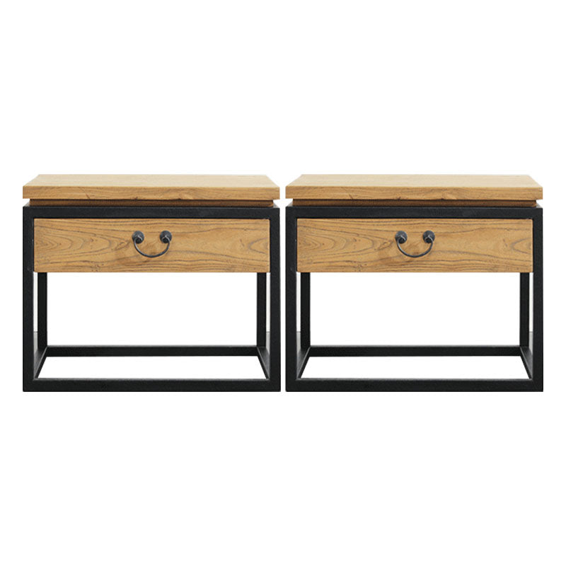 Mesa nocturna de almacenamiento de cajones nocturnos de cama de cama industrial para dormitorio