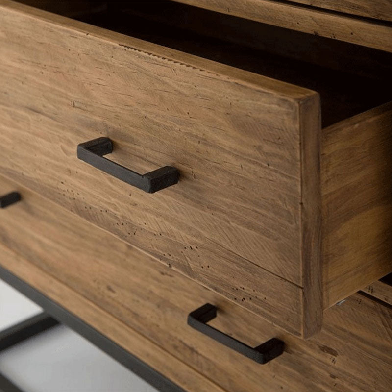 Mesa nocturna de almacenamiento de cajones nocturnos de cama de cama industrial para dormitorio