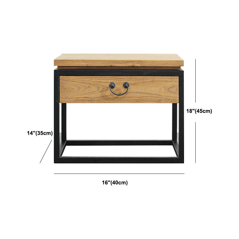 Mesa nocturna de almacenamiento de cajones nocturnos de cama de cama industrial para dormitorio