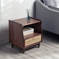 1 Drawer Night Table Modern Solid Wood Nightstand ,20.5" Tall Clearhalo 'Bedroom Furniture' 'furn' 'furn_night_stand' 'Furniture' 'night_stand' 'Nightstands' 6036658