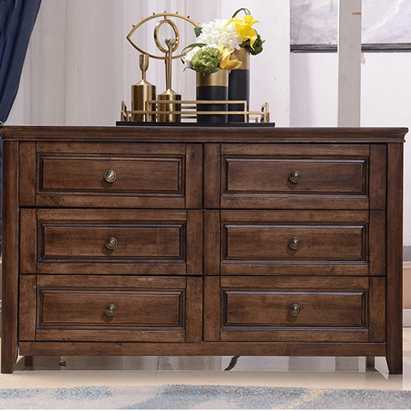 Traditional Dresser Solid Wood Storage Chest with 4/6/7 Drawers Clearhalo 'Bedroom Furniture' 'Dressers & Chests' 'dressers_chests' 'furn' 'furn_dressers_chests' 'Furniture' 6036683