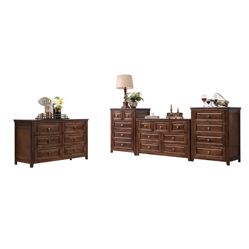 Traditional Dresser Solid Wood Storage Chest with 4/6/7 Drawers Clearhalo 'Bedroom Furniture' 'Dressers & Chests' 'dressers_chests' 'furn' 'furn_dressers_chests' 'Furniture' 6036687