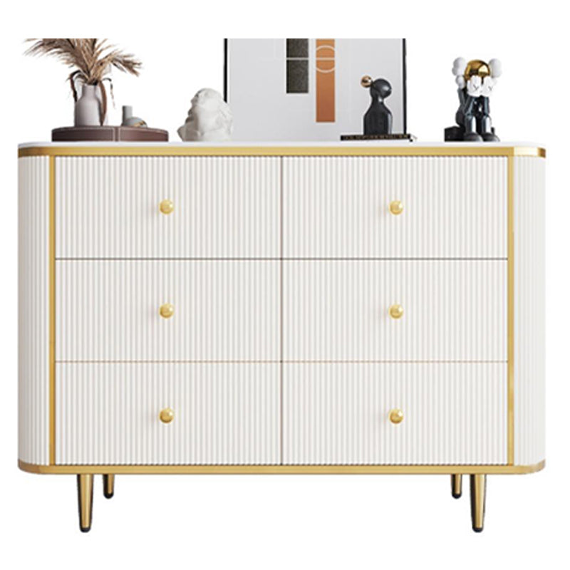 Glam Stone Bedroom Chest White 15" Wide Storage Chest with Drawers White 6 Clearhalo 'Bedroom Furniture' 'Dressers & Chests' 'dressers_chests' 'furn' 'furn_dressers_chests' 'Furniture' 6036731