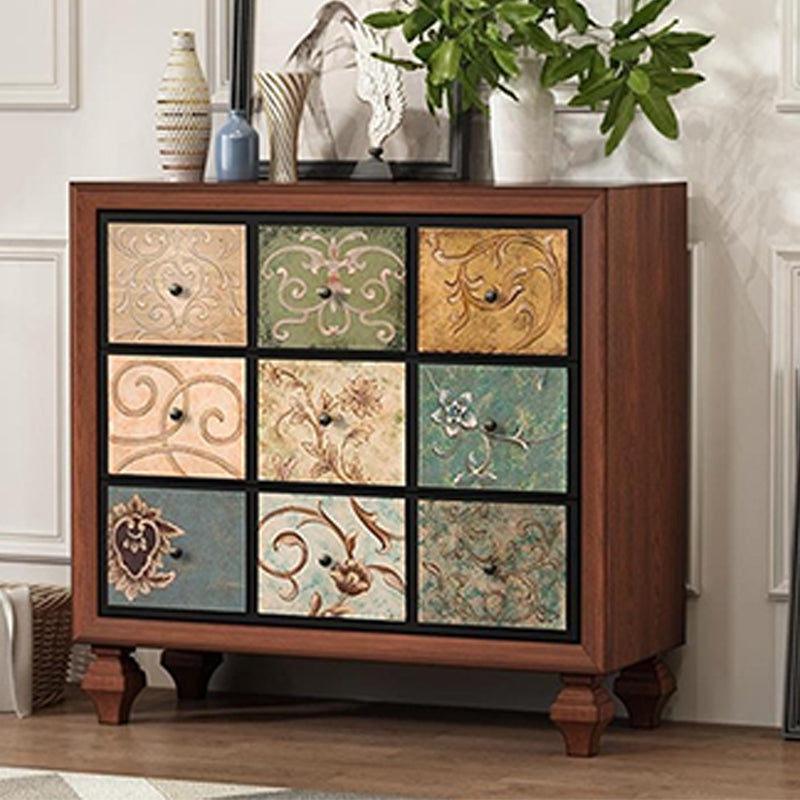 16.38-inch W Dressoir Amerikaan Traditionele vaste houten opbergkist