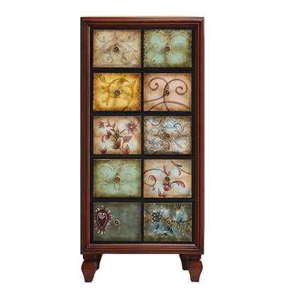 16.38-inch W Dressoir Amerikaan Traditionele vaste houten opbergkist