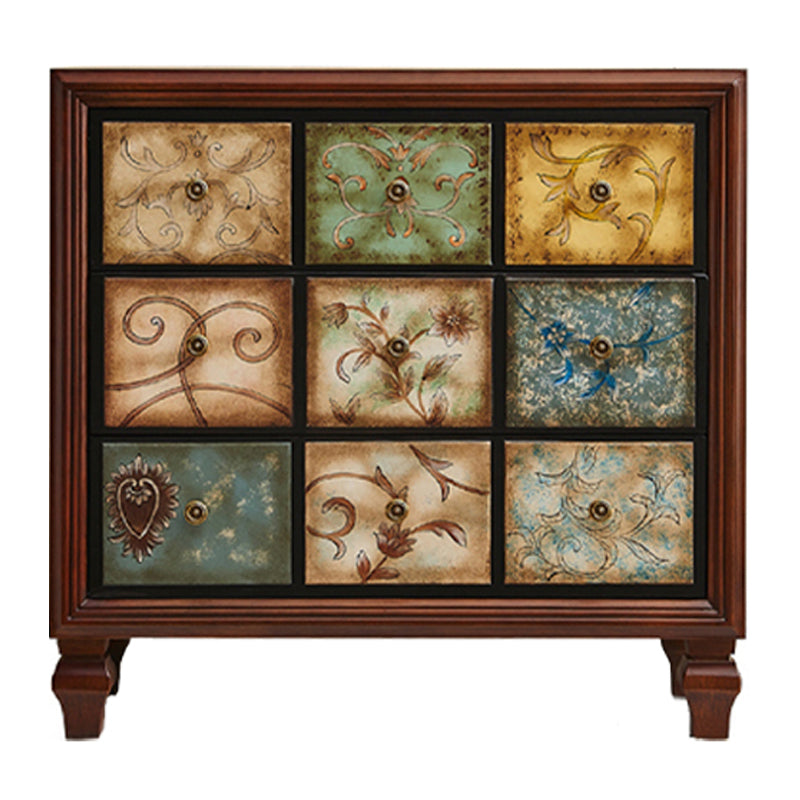 16.38-inch W Dressoir Amerikaan Traditionele vaste houten opbergkist