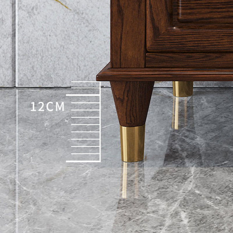 Glam Horizontale opbergkist 16.2 "Wide slaapkamer houten borst met laden