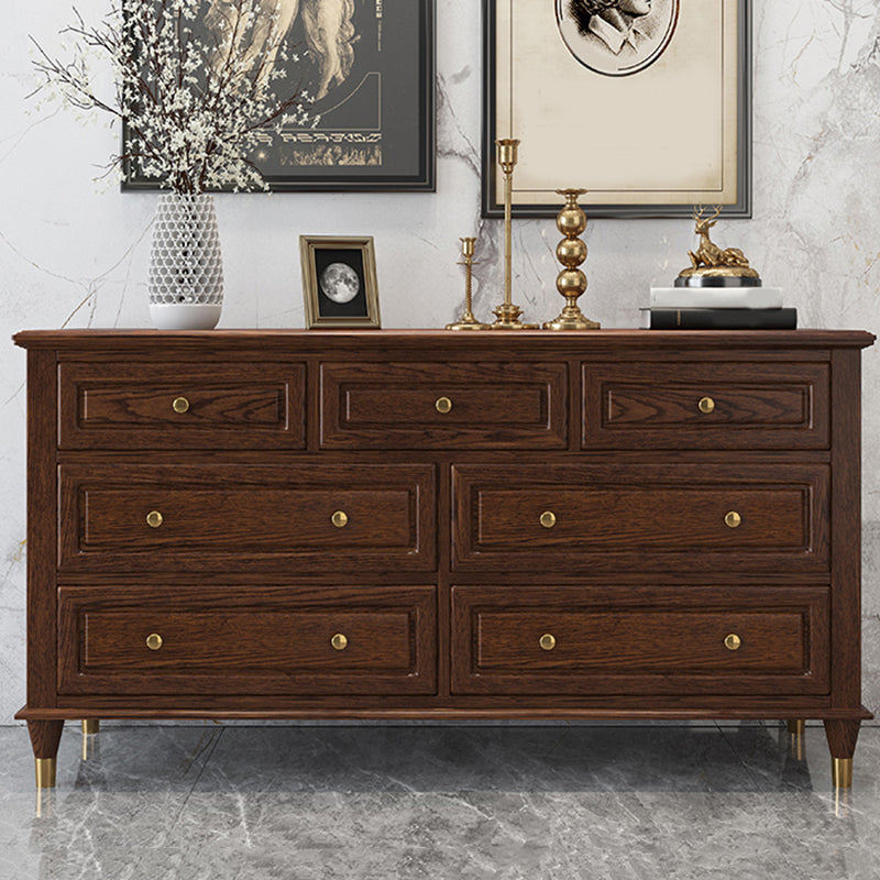 Glam Horizontale opbergkist 16.2 "Wide slaapkamer houten borst met laden