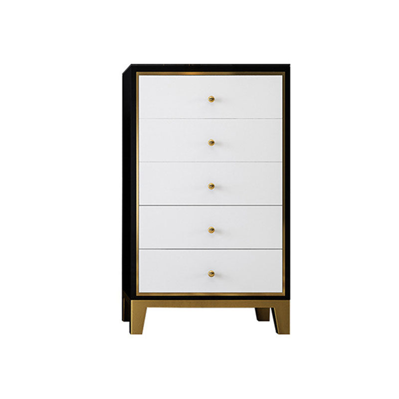 Slaapkamer glamour houten opbergkist verticale borst met laden