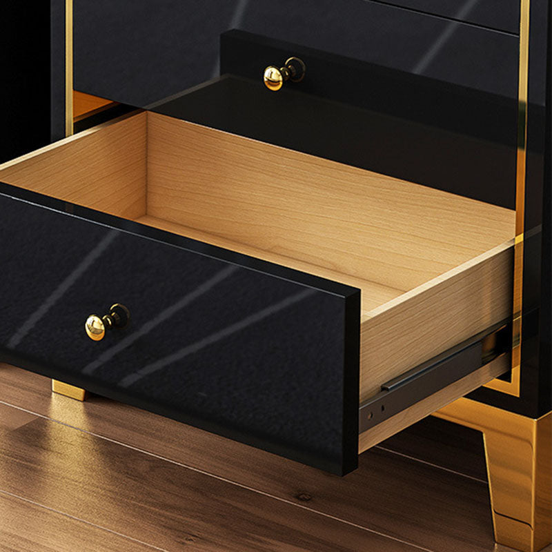 Slaapkamer glamour houten opbergkist verticale borst met laden