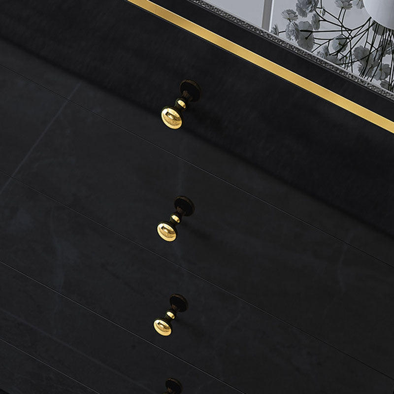 Slaapkamer glamour houten opbergkist verticale borst met laden