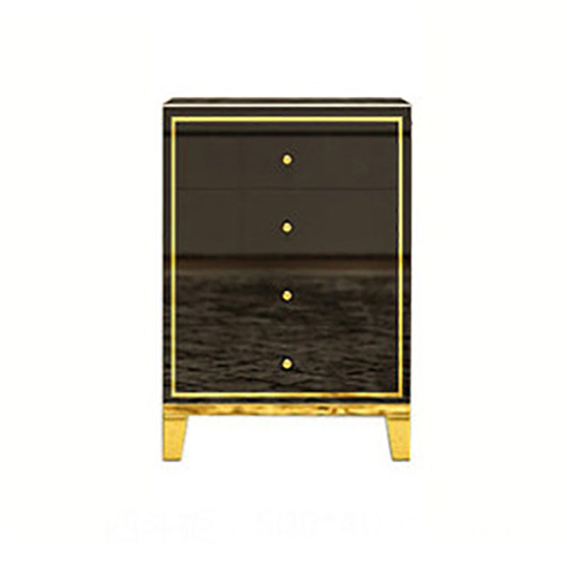 Slaapkamer glamour houten opbergkist verticale borst met laden