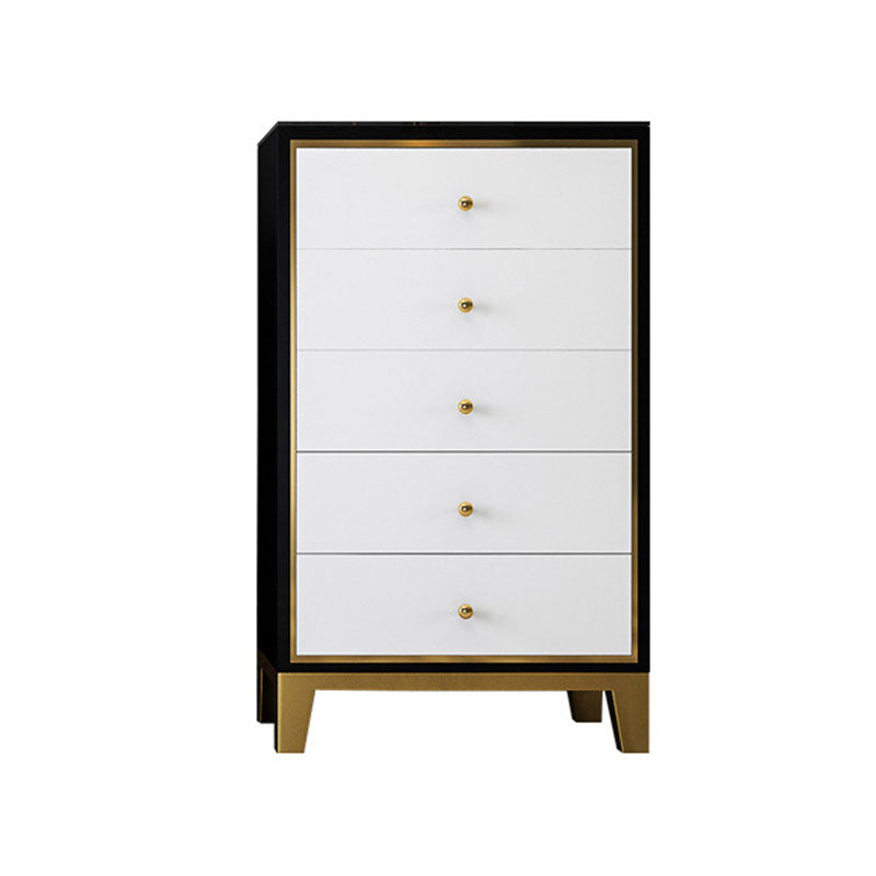 Slaapkamer glamour houten opbergkist verticale borst met laden