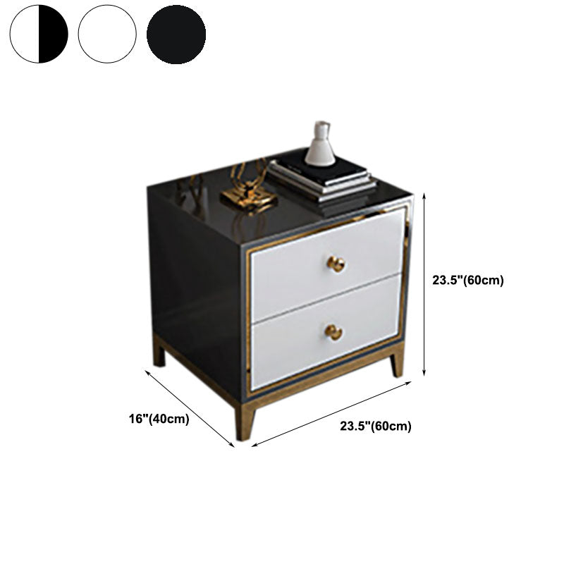 Slaapkamer glamour houten opbergkist verticale borst met laden