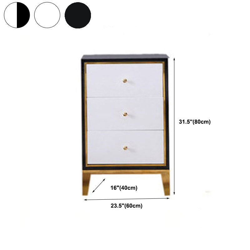 Slaapkamer glamour houten opbergkist verticale borst met laden