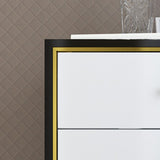 15.6-inch W Glam Dresser Manufactured Wood Storage Chest with 2/3/4/5 Drawers