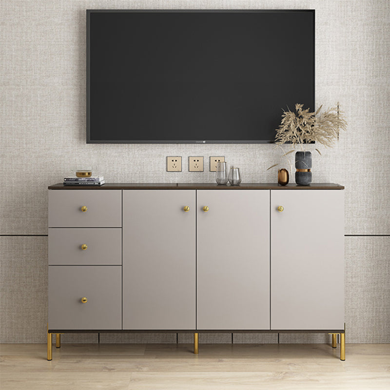 Glam Manufactured Wood TV Stand Bedroom TV Cabinet with 3 Drawers 63"L x 12"W x 36"H Clearhalo 'furn' 'furn_tv_stands_entertainment_centers' 'Furniture' 'Living Room Furniture' 'TV Stands & Entertainment Centers' 'TV Stands & Media Storage Furniture' 'tv_stands_entertainment_centers' 6036888