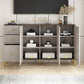 Glam Manufactured Wood TV Stand Bedroom TV Cabinet with 3 Drawers Clearhalo 'furn' 'furn_tv_stands_entertainment_centers' 'Furniture' 'Living Room Furniture' 'TV Stands & Entertainment Centers' 'TV Stands & Media Storage Furniture' 'tv_stands_entertainment_centers' 6036892