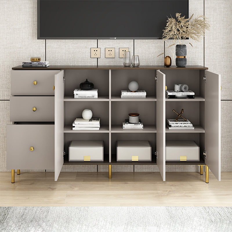 Glam Manufactured Wood TV Stand Bedroom TV Cabinet with 3 Drawers Clearhalo 'furn' 'furn_tv_stands_entertainment_centers' 'Furniture' 'Living Room Furniture' 'TV Stands & Entertainment Centers' 'TV Stands & Media Storage Furniture' 'tv_stands_entertainment_centers' 6036892