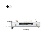 2 Drawers Contemporary TV Stand Stone Counter Top TV Cabinet with 4 Doors Clearhalo 'furn' 'furn_tv_stands_entertainment_centers' 'Furniture' 'Living Room Furniture' 'TV Stands & Entertainment Centers' 'TV Stands & Media Storage Furniture' 'tv_stands_entertainment_centers' 6036920