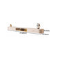 Modern Wall-mounted TV Stand White Manufactured Wood and Solid Wood TV Cabinet